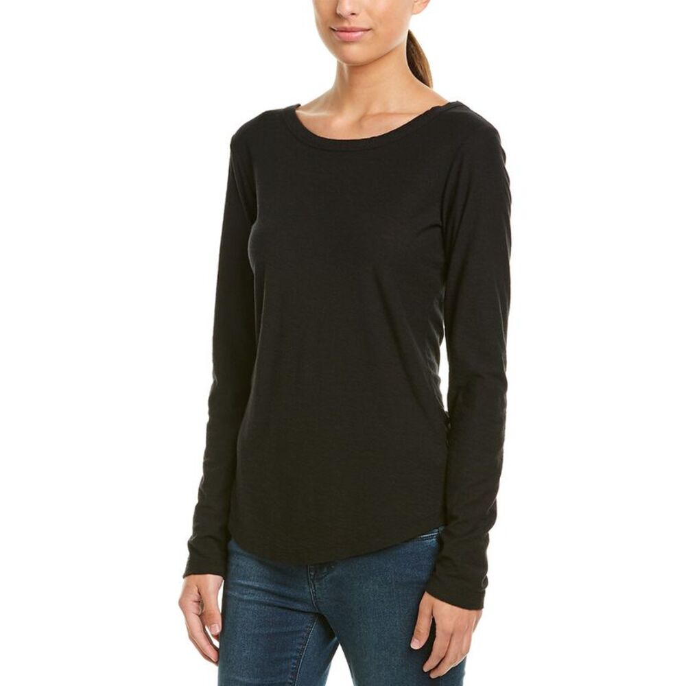 James Perse Womens  Ballet T-Shirt, Black